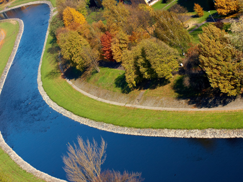 Komenskeho sady. Komensky city park