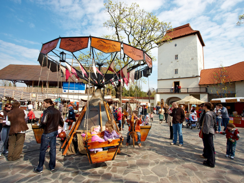 Slezskoostravsky hrad. Silesian Ostrava Castle.