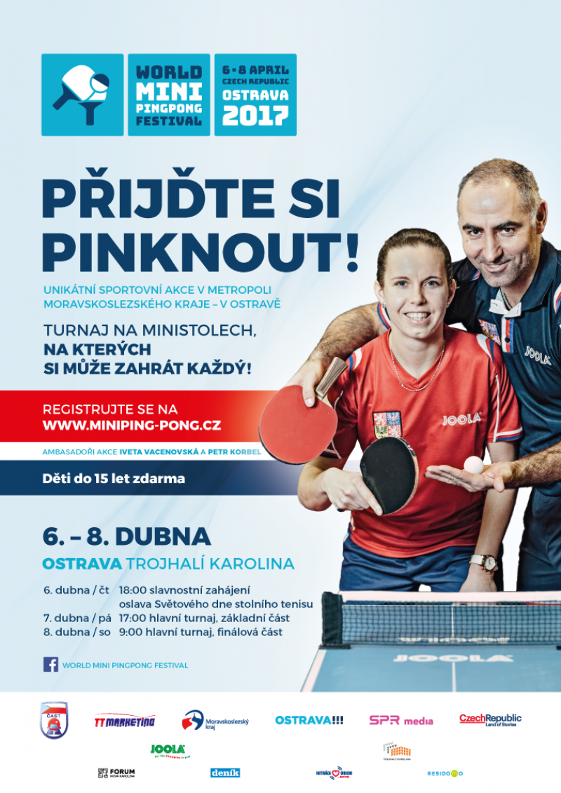 Registrace začala. Přihlaste se a přijďte si pinknout!