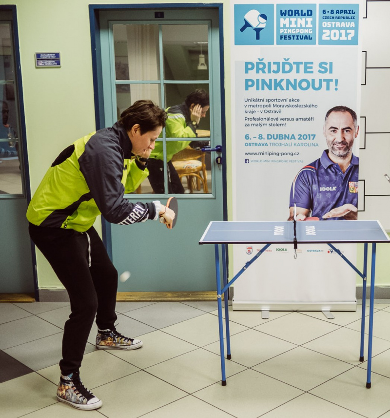 Renáta Štrbíková knows how to play on small tables very well